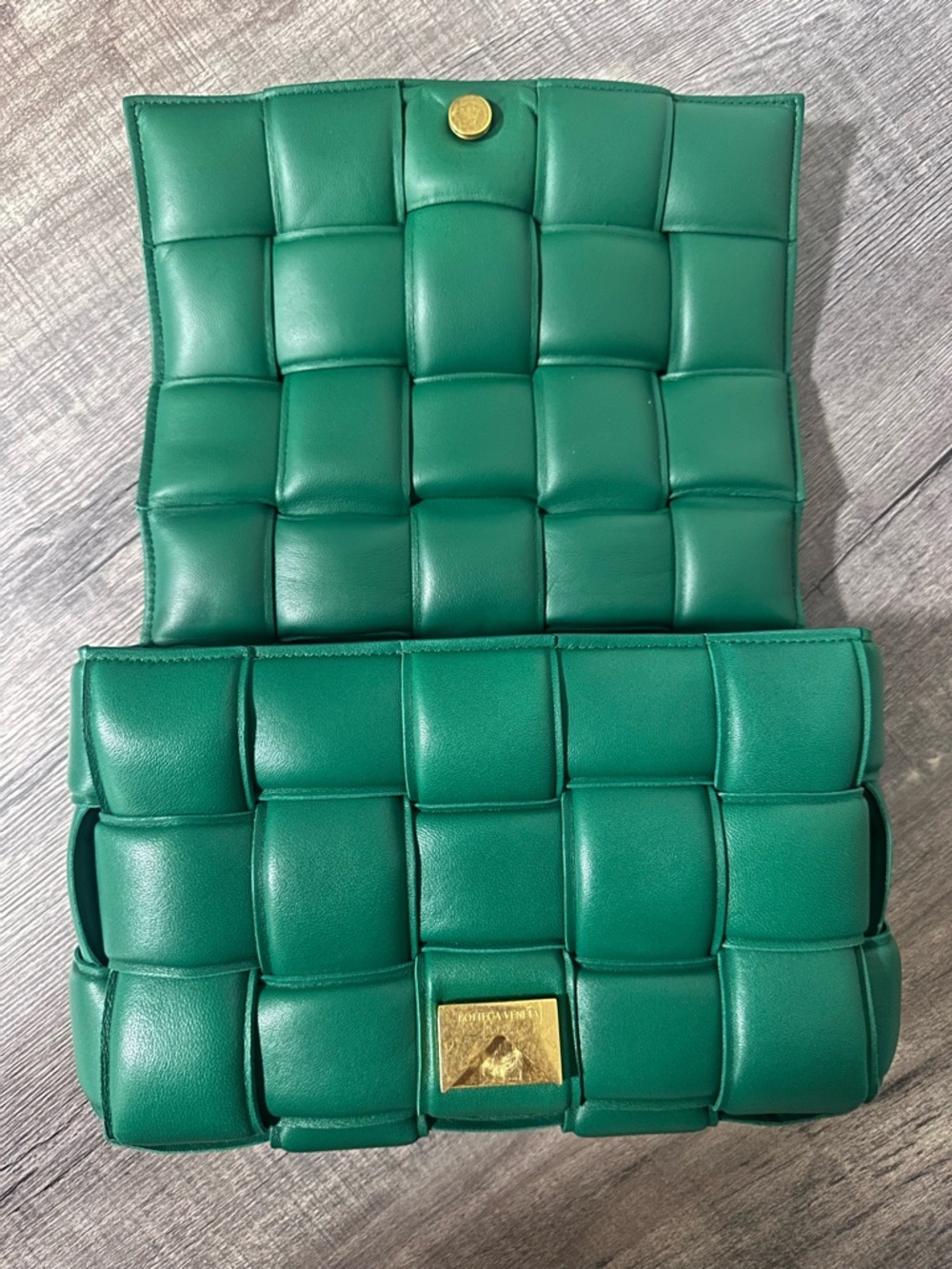 32-36 Preloved Bottega Veneta Padded Cassette (Emerald Green) - Picture 8 of 10